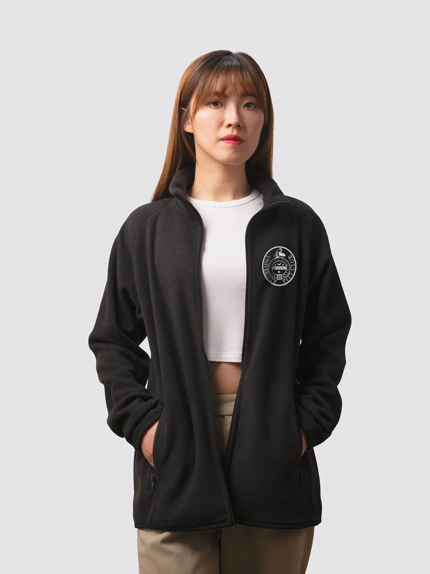 University Pitt Club Sustainable Unisex Full Zip Fleece