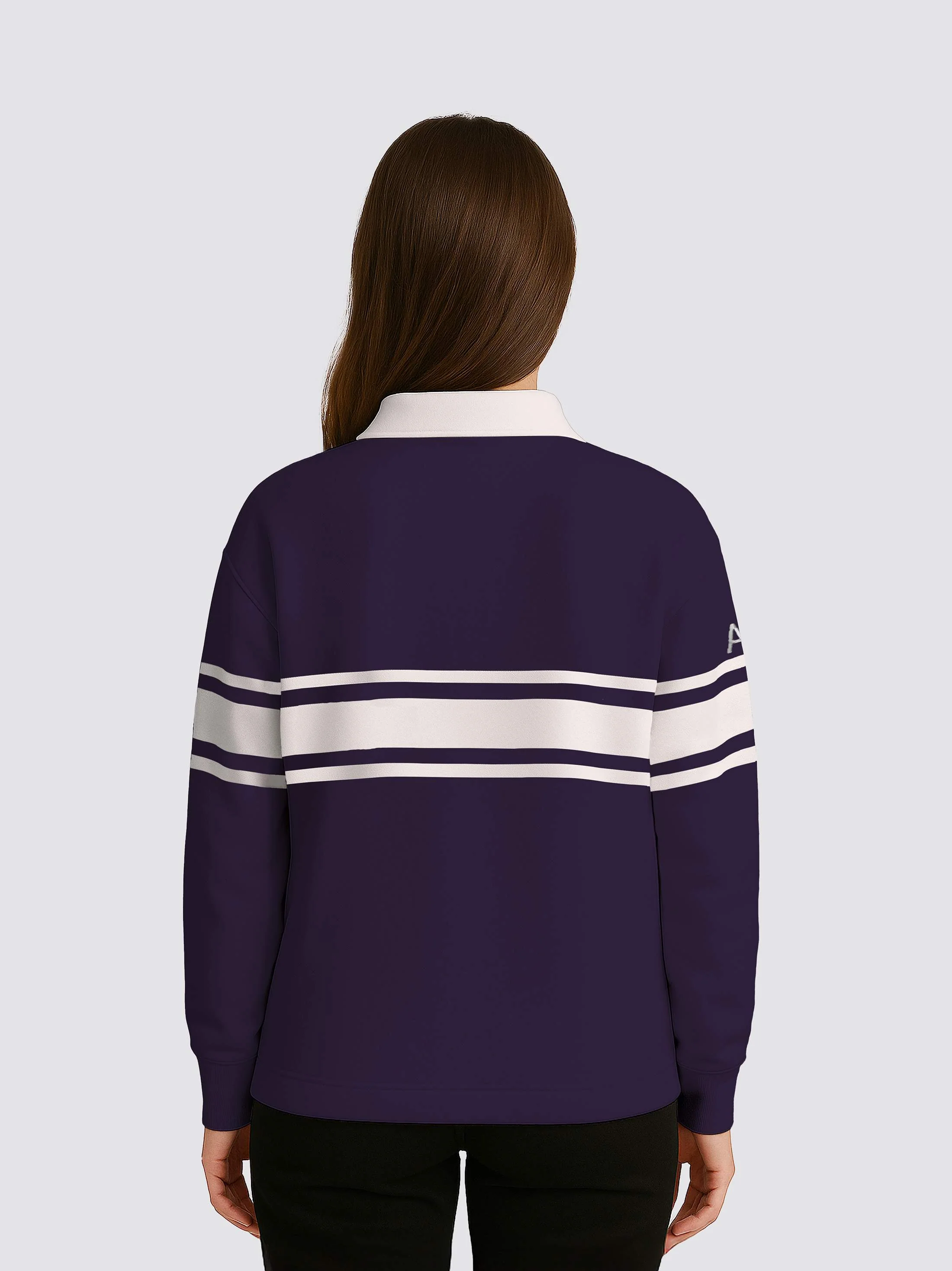 Vanbrugh College University of York Retro Striped Rugby Shirt - Image 5