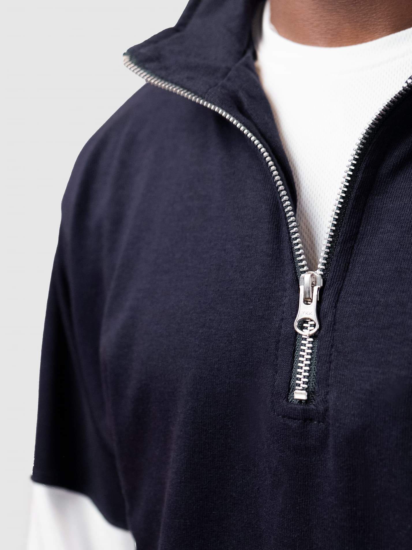 Wolfson College Cambridge Unisex Panelled 1/4 Zip Sweatshirt - Image 3
