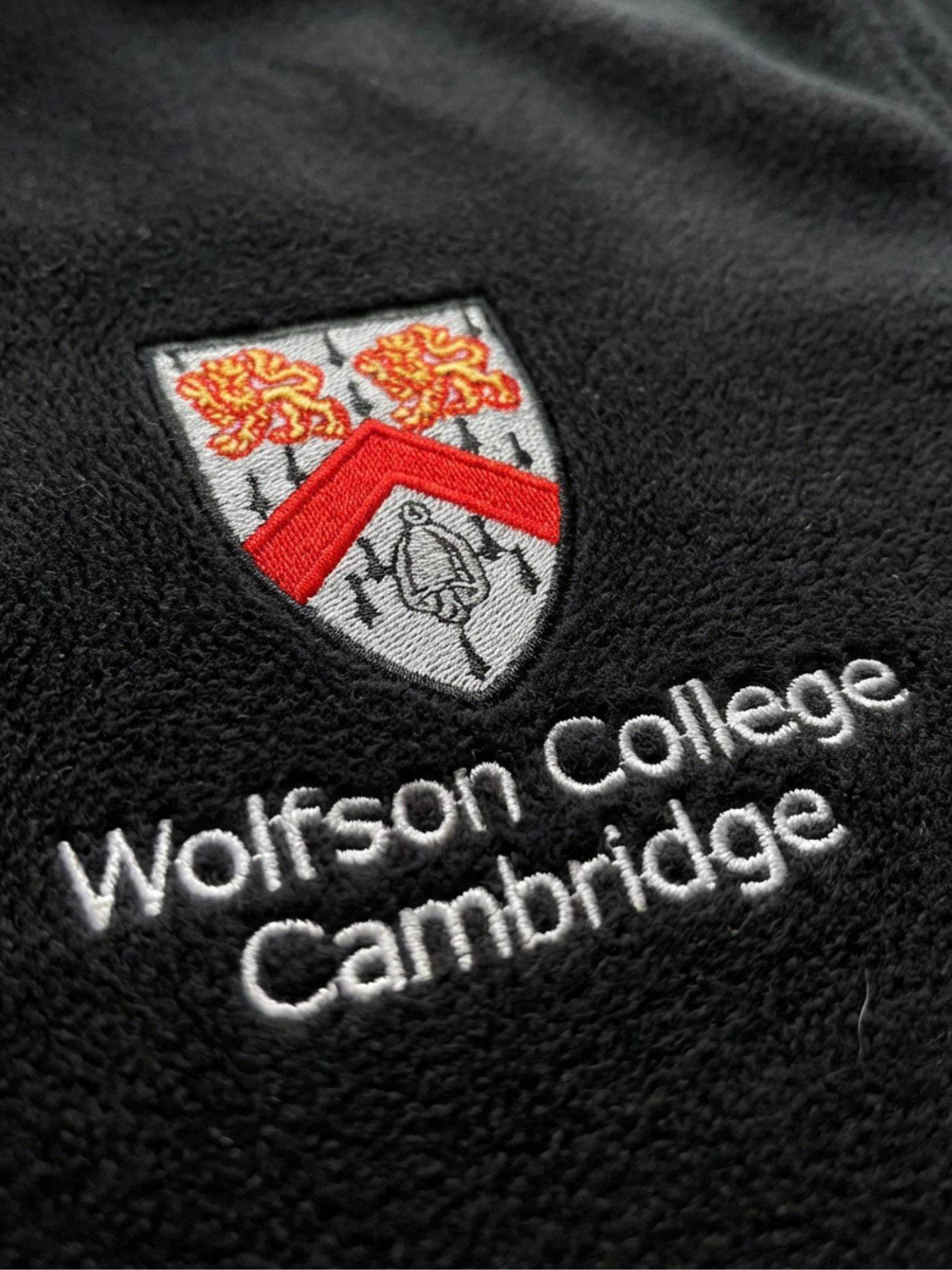 Wolfson College Cambridge Unisex 1/4 Zip Fleece - Image 3
