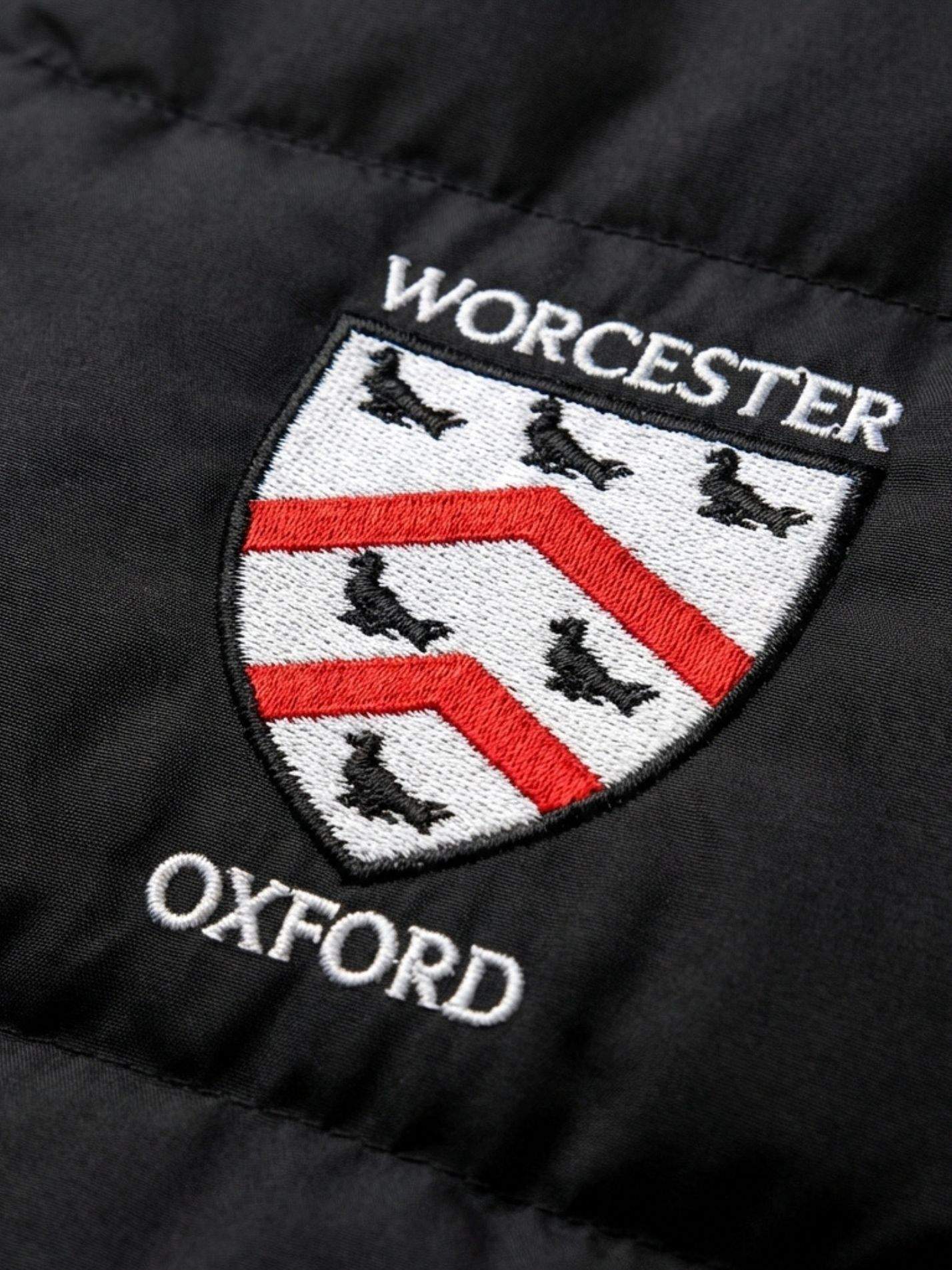 Worcester College Oxford MCR Ladies Puffer Jacket - Image 3