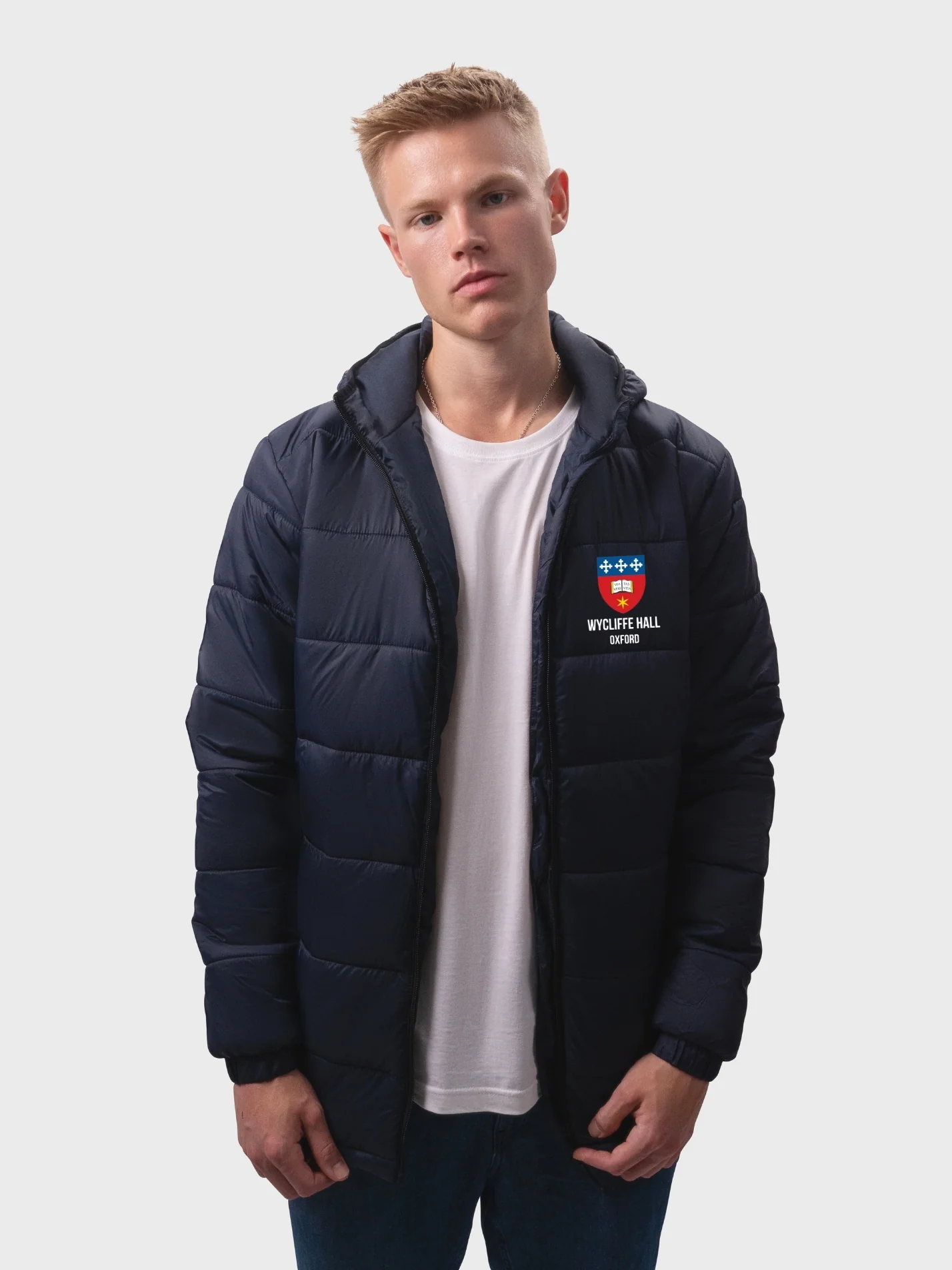 Wycliffe Hall Oxford Sustainable Unisex Hooded Puffer Jacket - Image 6