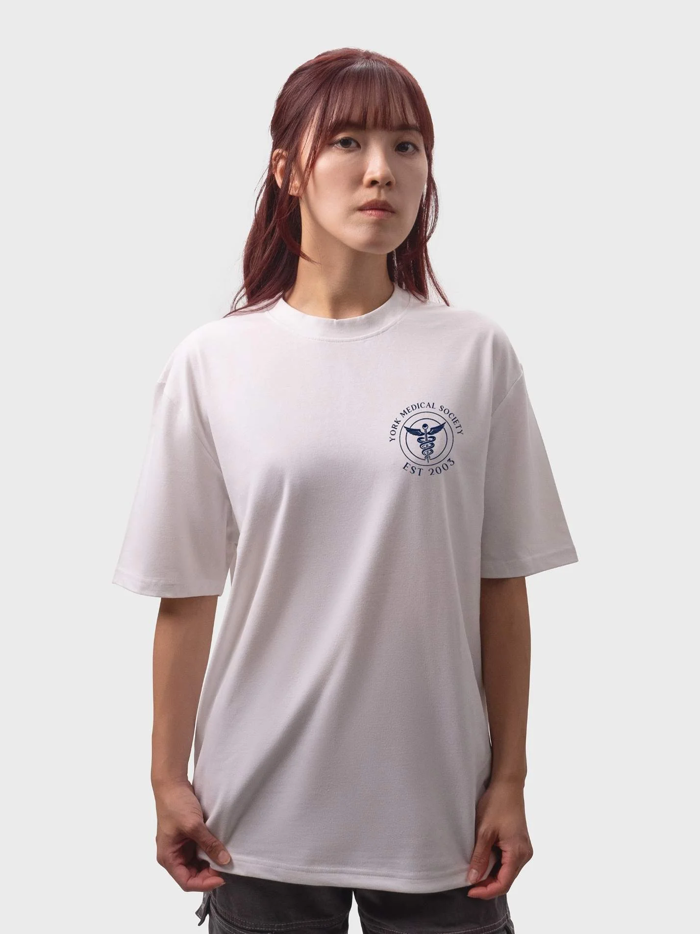 York Medsoc Unisex Heavy Oversized T-Shirt - Image 4