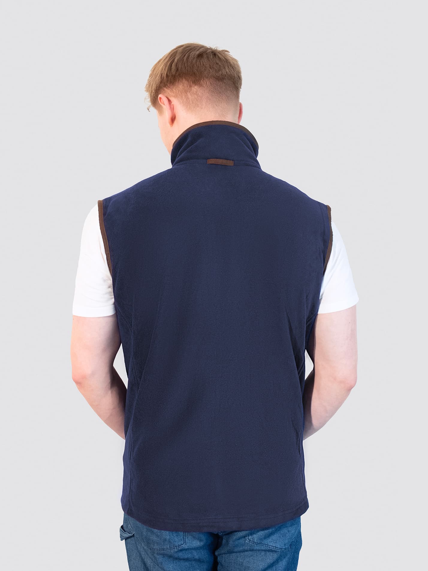 York Poker Society Men's Heritage Gilet Fleece - Image 7