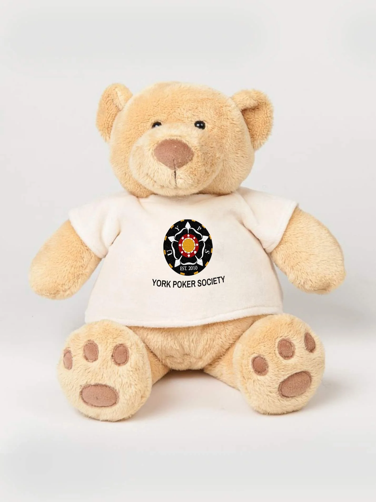 York Poker Society Printed Study Buddy Bear