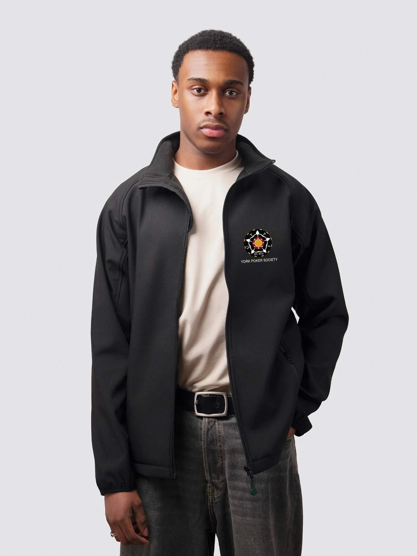 York Poker Society Sustainable Men's Soft Shell Jacket