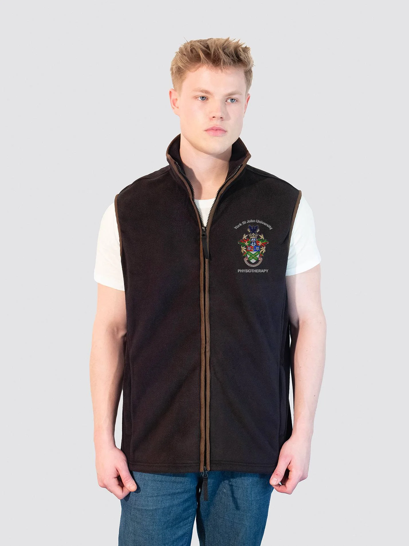 York St John Physiotherapy Men's Heritage Gilet Fleece - Image 3
